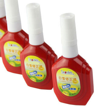 白雪（snowhite）X-18修正液18ml学生涂改液学习办公改正液多用途修正笔红瓶单支装 商品图1