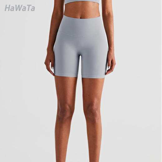 《5送1 12送3》HWT新款运动瑜伽短裤五分裤跑步健身服消除尴尬T线裤 商品图8
