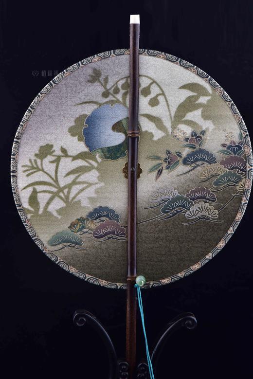 【月色】花卉正绢团扇2-ZX2207056（不含扇架） 商品图1