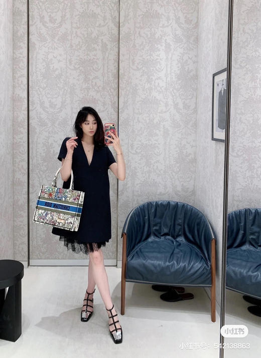 tote购物袋36cm 原单-北极星黑色 商品图3