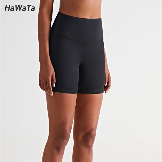 《5送1 12送3》HWT新款运动瑜伽短裤五分裤跑步健身服消除尴尬T线裤 商品图6