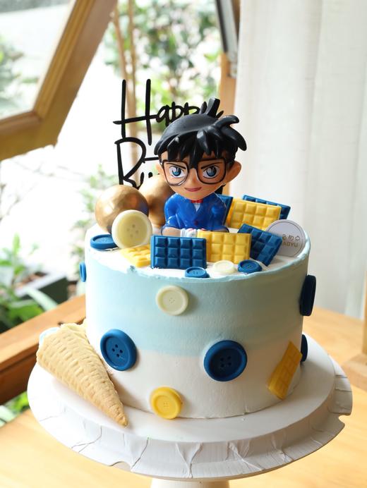 蓝色系柯南蛋糕 商品图1