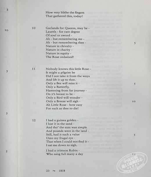 预售 【中商原版】艾米莉狄金森诗集 英文原版 The Poems of Emily Dickinson 诗歌 商品图6