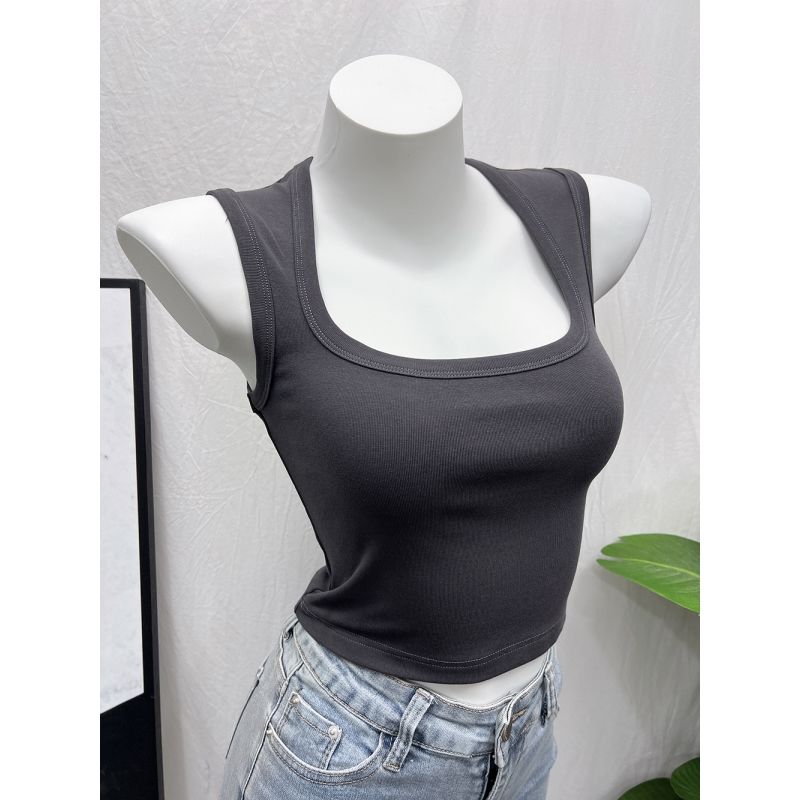 刚需款丨版型超级好 大U领 宽肩吊带#C222902