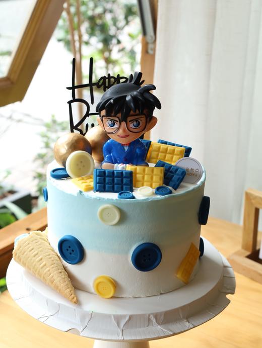 蓝色系柯南蛋糕 商品图2