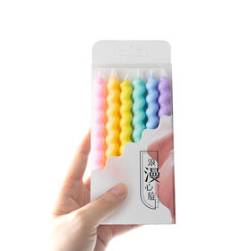 【彩色螺旋生日蜡烛】只随蛋糕配送，不单独配送