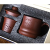 君礼轩紫砂杯宜兴手工三件套茶杯茶水分离功夫茶具礼盒装节节高升480ml 商品缩略图6