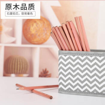 天章（TANGO）HB铅笔50支/筒学生儿童素描绘图原木色六角笔杆书写字原木笔杆绘画练字必备 商品图0