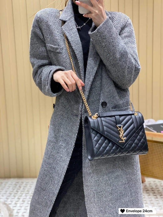杨树林绣线信封包✉️ V纹拼菱格 〰️ 商品图2
