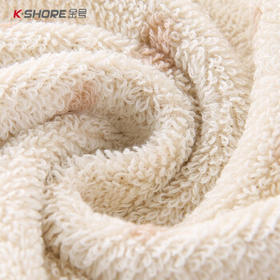 金号毛巾纯棉卡通运动面巾吸水柔软加厚2条装 绿/棕 74*35cm 105g