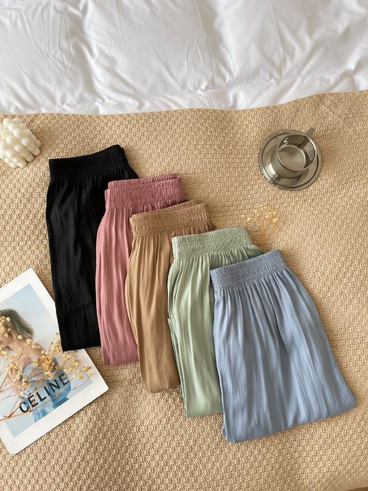 【黎安尔】两件立减20元  轻奢冰丝空气感阔腿裤 商品图5