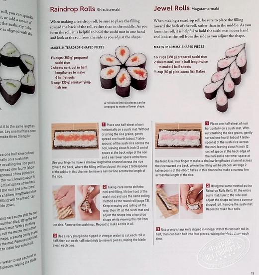 【中商原版】艺术寿司食谱 英文原版 Sushi Art Cookbook: The Complete Guide to Kazari Sushi 商品图7