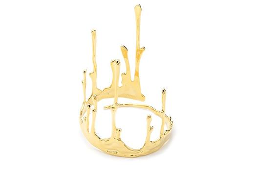 MOON WILD野月亮 个性ins饰品小众烛泪水滴臂镯铜镀白金手镯首饰女礼物 商品图2