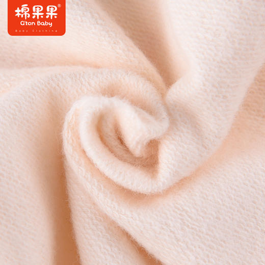 商场同款棉果果秋季新款卫衣绒衫女童米色显白落肩圆领卫衣抓薄绒M322180222468 商品图4