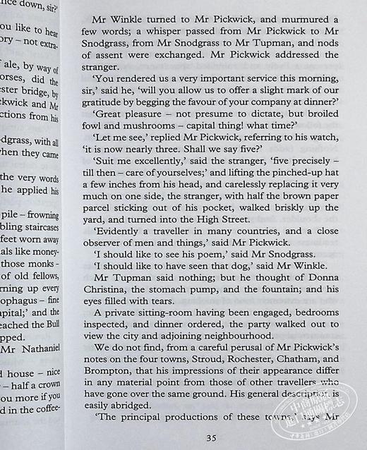 预售 【中商原版】Collectors Library系列：匹克威克外传 英文原版 The Pickwick Papers 商品图6