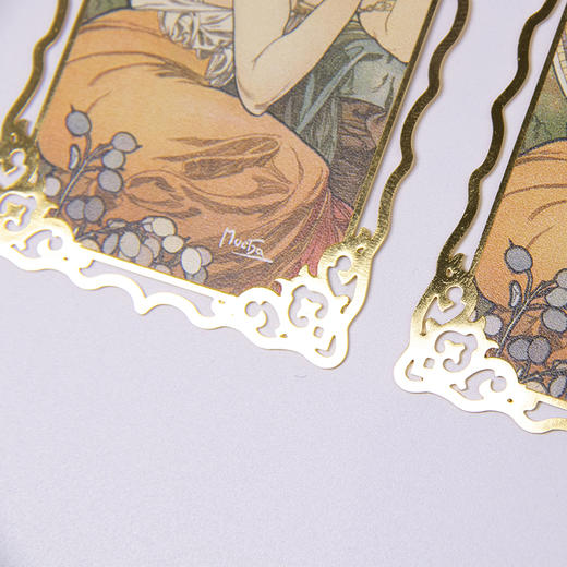 嘉德文创 | 慕夏·金属书签 商品图4