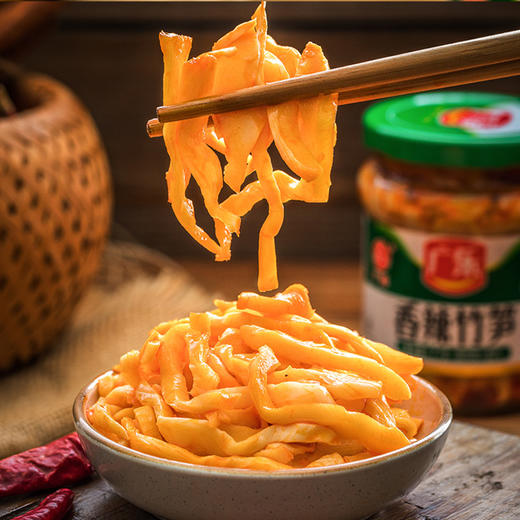 广乐 香辣竹笋 榨菜 开瓶即食下饭菜177g 商品图7