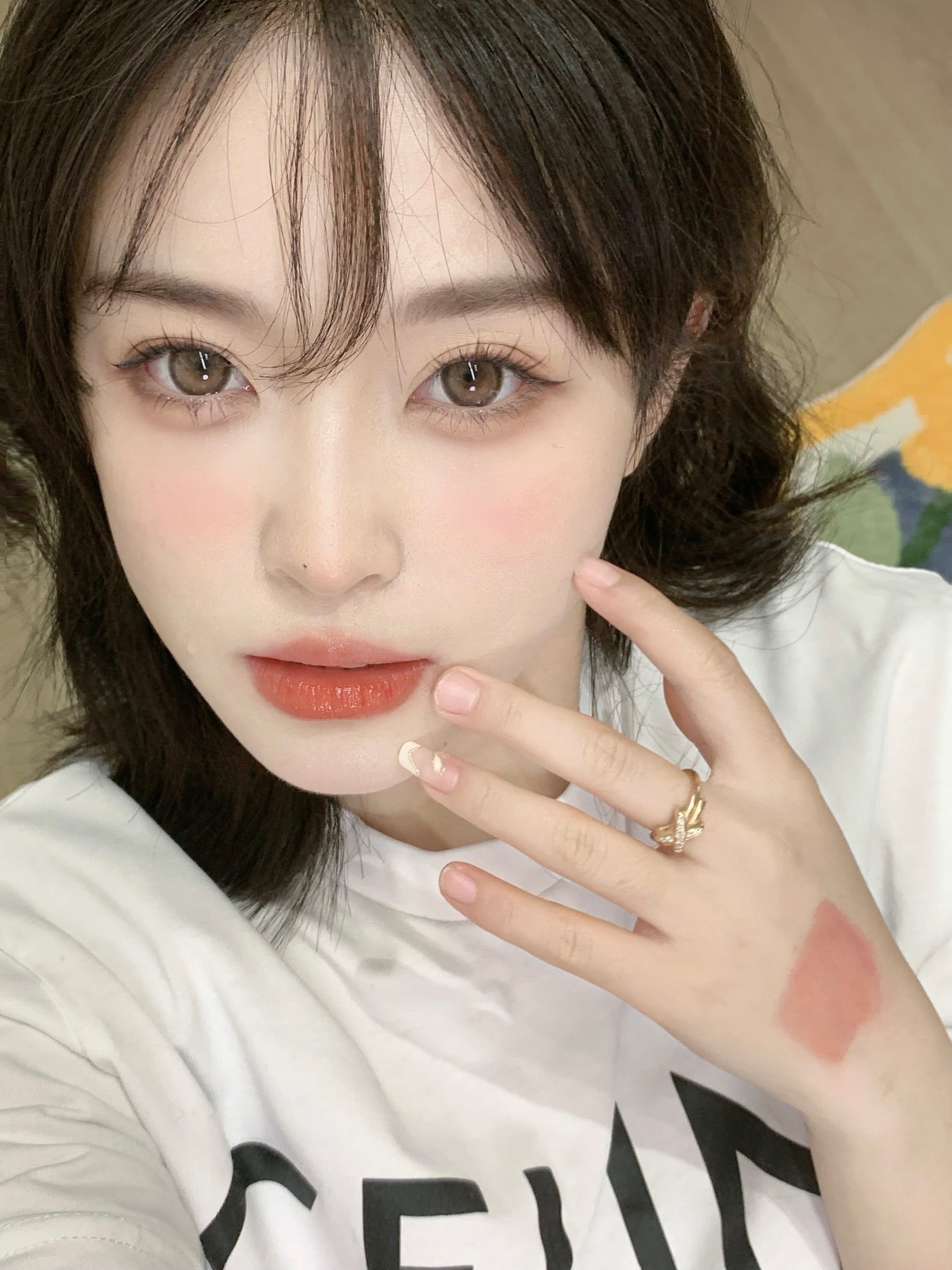 PUFFGIRL年抛隐形眼镜 冰栗子14.5mm 一副/2片-VVCON美瞳商城15