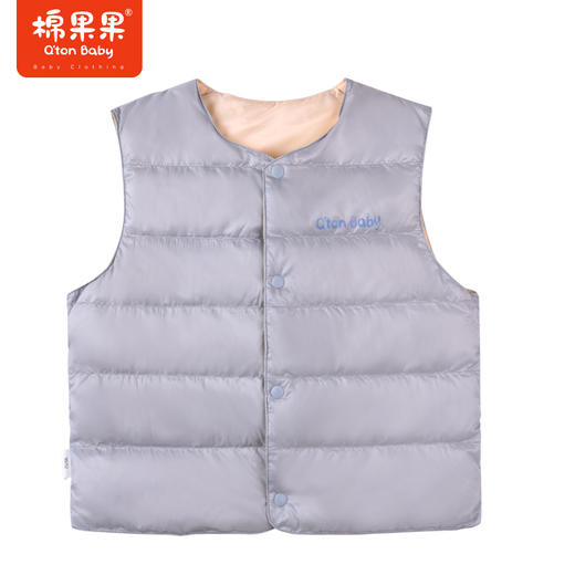 商场同款棉果果秋季新款男童两面穿羽绒马夹正反面两穿！贴身或外穿M312171922542 商品图0