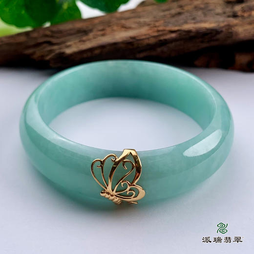 派瑞翡翠 翡翠手镯 糯种 绿色 商品图1