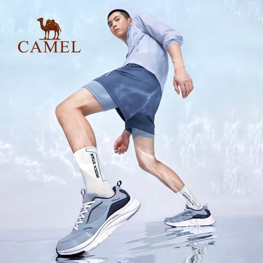 【缠丝劲】骆驼运动鞋男士2024年春季新款复合橡胶底缓震跑步鞋女 XSS2210016_XSS2210004 商品图1
