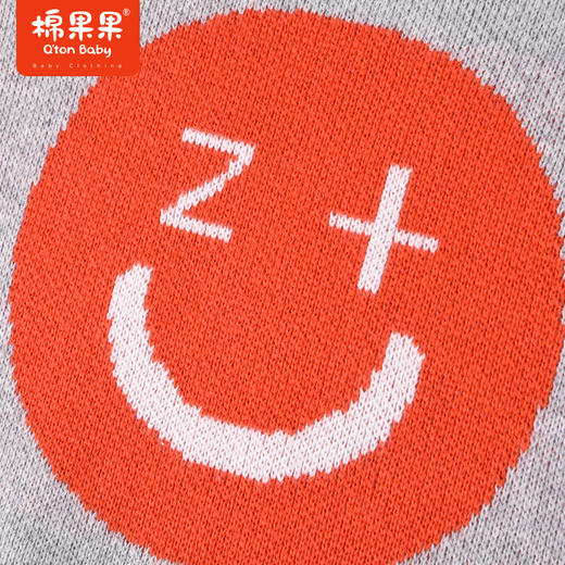 商场同款棉果果秋季新款男童全棉提花棉线衣套头毛衣舒适柔软M312160522507 商品图5