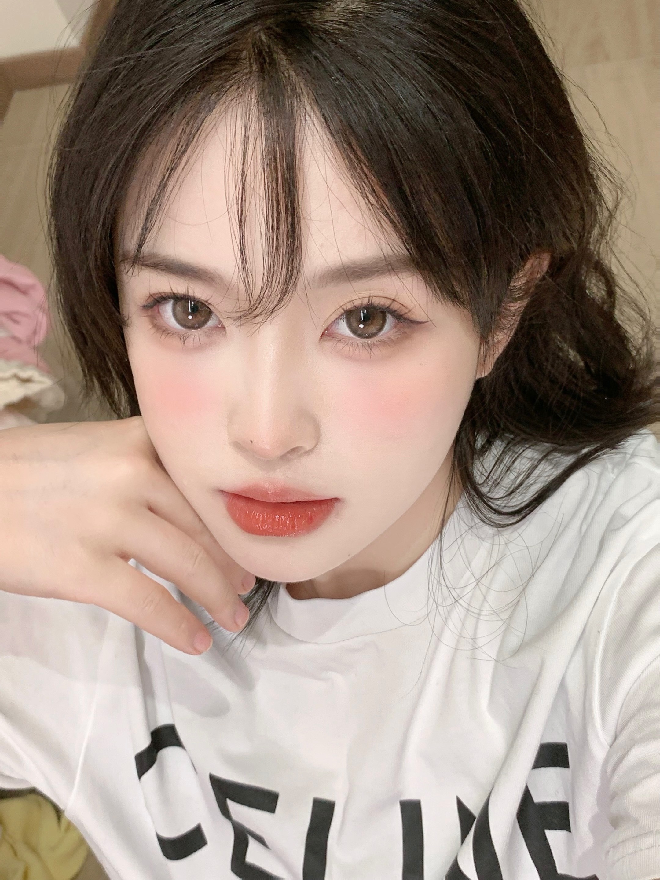 PUFFGIRL年抛隐形眼镜 冰栗子14.5mm 一副/2片-VVCON美瞳商城14