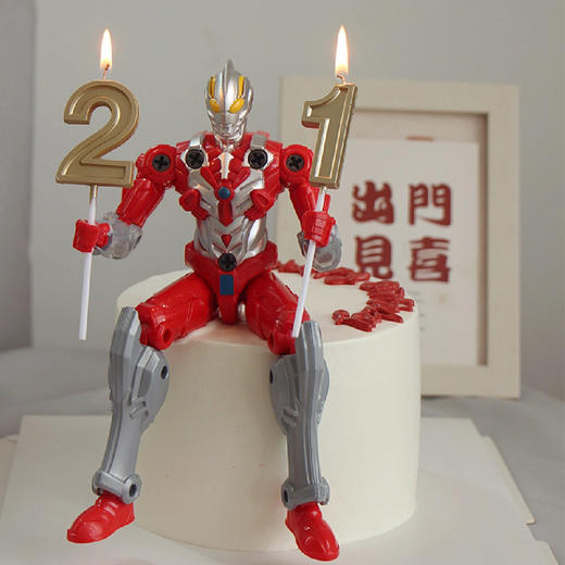 NO.375 ｜超搞怪奥特曼 ｜动物奶油蛋糕 商品图0