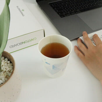 洁成纸杯一次性杯子 245ml加厚纸杯500只装整箱 9盎司增厚 商品图3