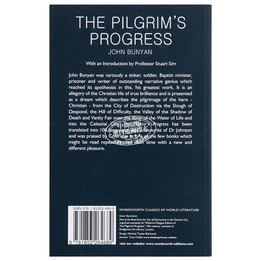 【中商原版】天路历程英文原版小说英文版 Pilgrim's Progress 班杨John Bunyan 商品图1