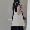 Pragment卡其复古白帆布袋 商品缩略图0