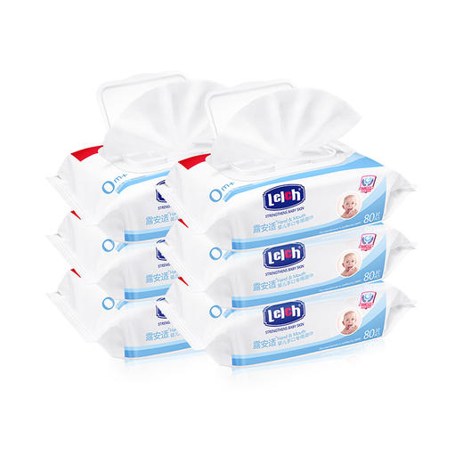 [罗湖院区]露安适湿巾80*1包抽婴儿宝宝湿巾手口清洁家庭装 商品图2