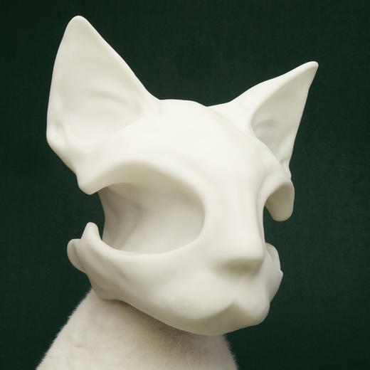 AWHITE 东方短毛猫 毛绒玩偶雕塑装饰摆件 商品图2