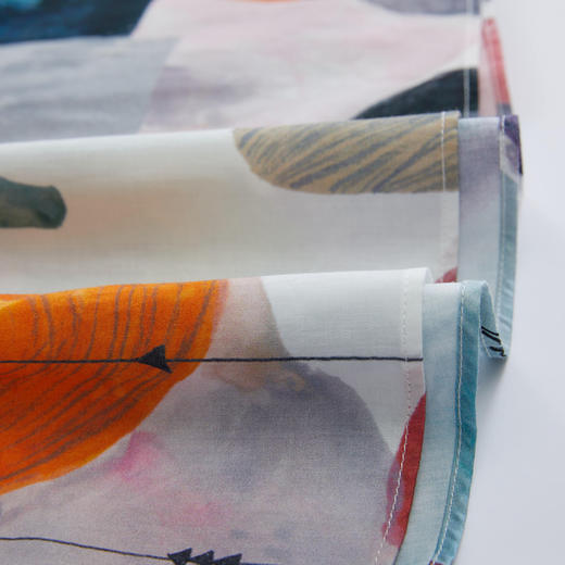 【不规则印花】谜底2022秋季印花文艺长袖纯棉连衣裙227ML6128 商品图3