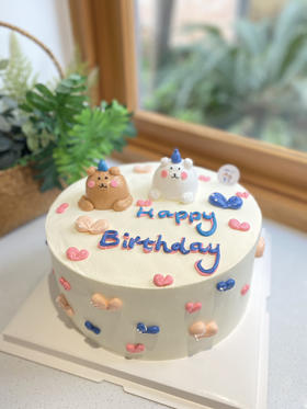 复古小动物奶油蛋糕 下单前请仔细阅读商品详情