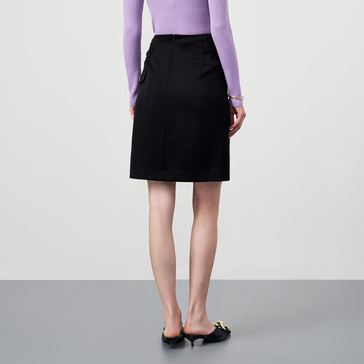 EITIE爱特爱秋冬新款高腰时尚包臀裙短裙半裙半身裙6706404 商品图10