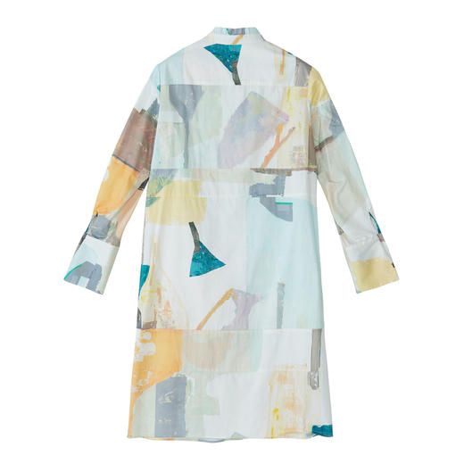 【不规则印花】谜底2022秋款纯棉复古印花宽松连衣裙女228ML6176 商品图4