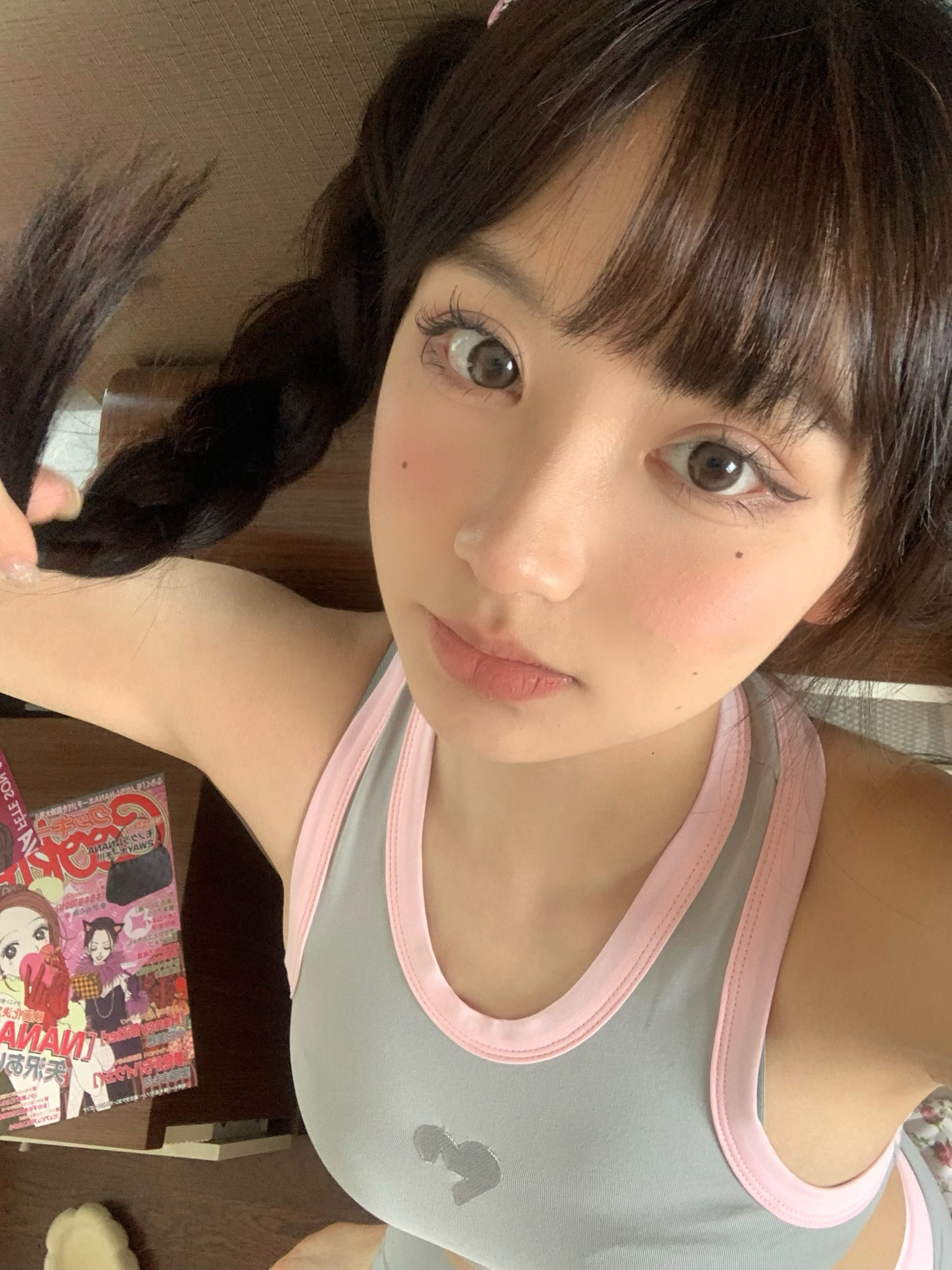 PUFFGIRL年抛隐形眼镜 冰栗子14.5mm 一副/2片-VVCON美瞳商城13