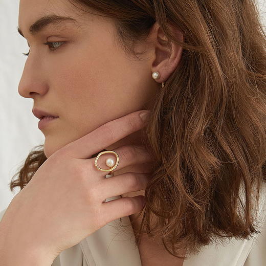 圆环珍珠戒指 UNFOLDSGentlewoman Ring 商品图1