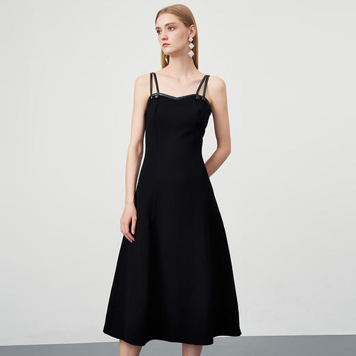 EITIE爱特爱秋季新款显瘦洋气吊带连衣裙6707413 商品图1
