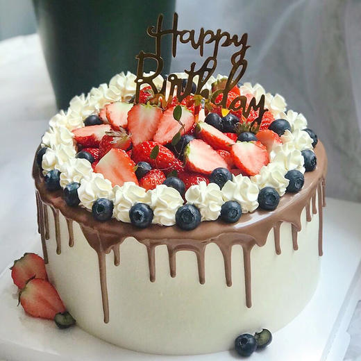 NO.372 ｜精致巧克力水果 ｜动物奶油蛋糕 商品图0