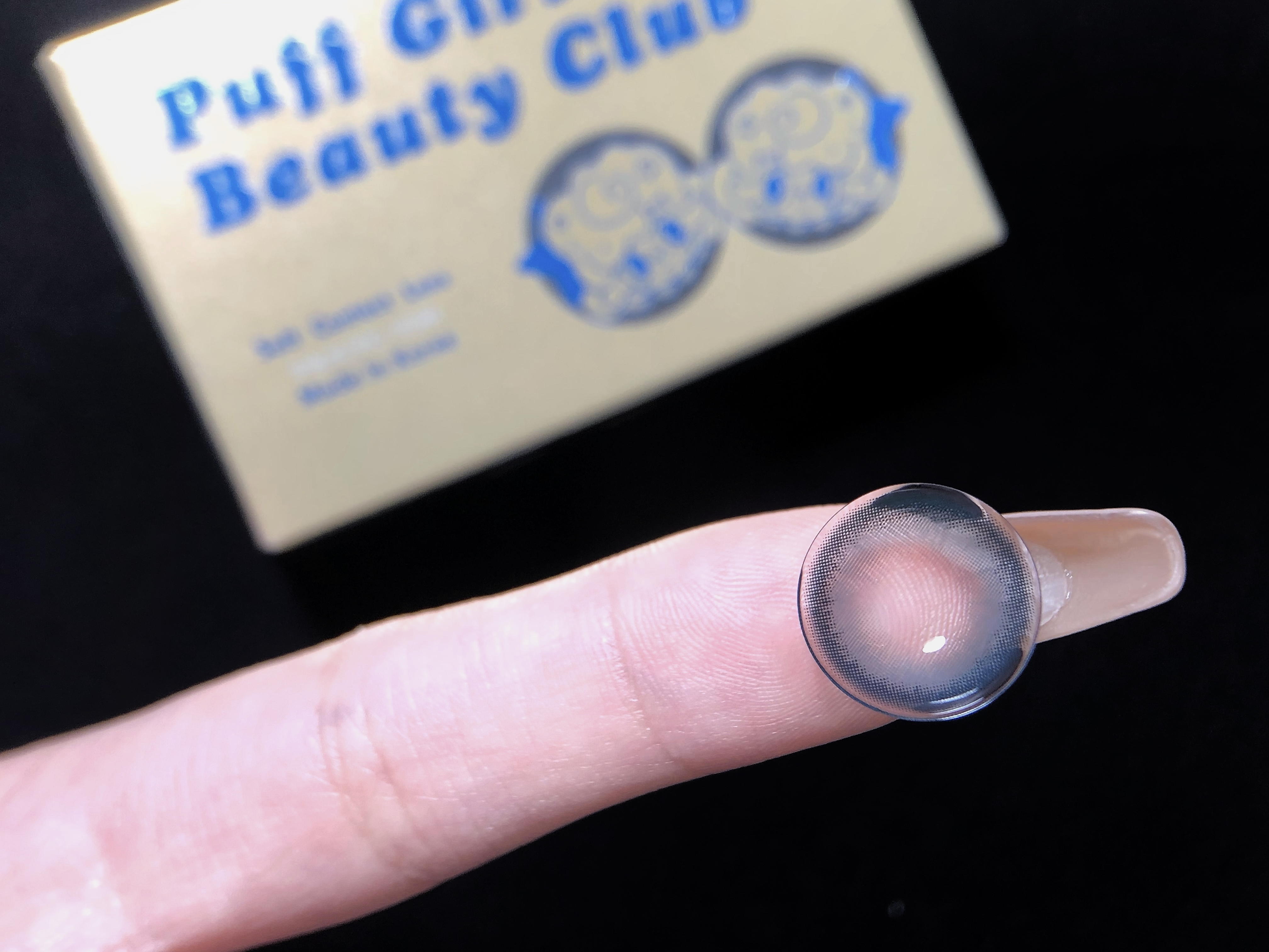 PUFFGIRL年抛隐形眼镜 蓝胖子14.5mm 一副/2片-VVCON美瞳商城7