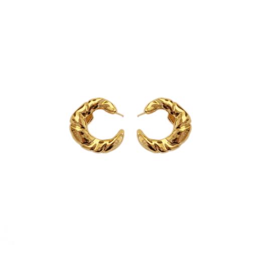牛角包耳环 UNFOLDSThe Croissant Earrings Gold 牛角包耳环金色/银色 商品图6