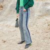 谜底2022秋新品复古简约紧身喇叭牛仔裤女227MK6121 商品缩略图1