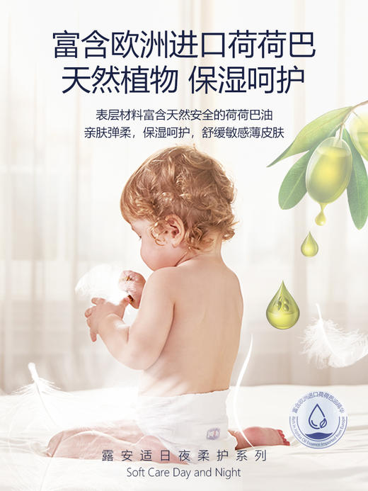 [罗湖院区]露安适柔护日夜通用纸尿裤 新生婴儿宝宝夏季超薄透气尿不湿 商品图4