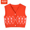 商场同款棉果果秋季新款全棉女童百搭叠穿提花对开棉线背心马甲M322171522480 商品缩略图1