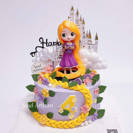 长发公主主题蛋糕3 商品图0