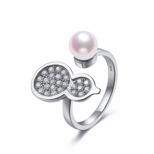 小葫芦开口珍珠戒指 商品图4