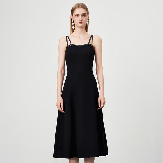 EITIE爱特爱秋季新款显瘦洋气吊带连衣裙6707413 商品图4