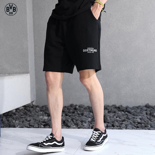 BVB多特蒙德时尚休闲运动短裤黑颜色BVB22SSDK01 商品图2